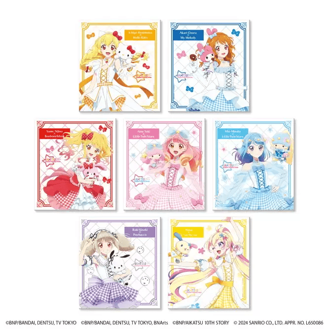 Aikatsu x Sanrio Collab Shikishi Blind Pack