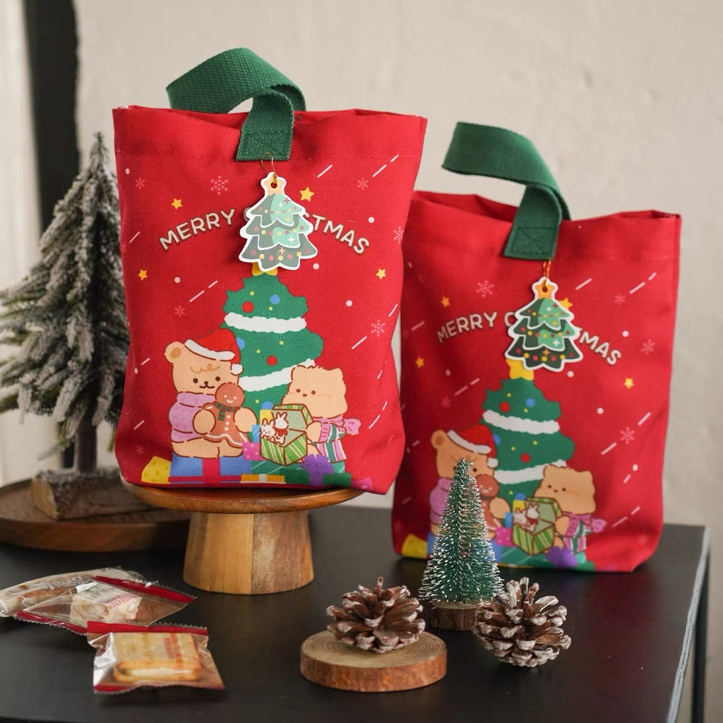 Christmas Shooting Star Canvas Tote Bag