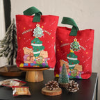 Christmas Shooting Star Canvas Tote Bag