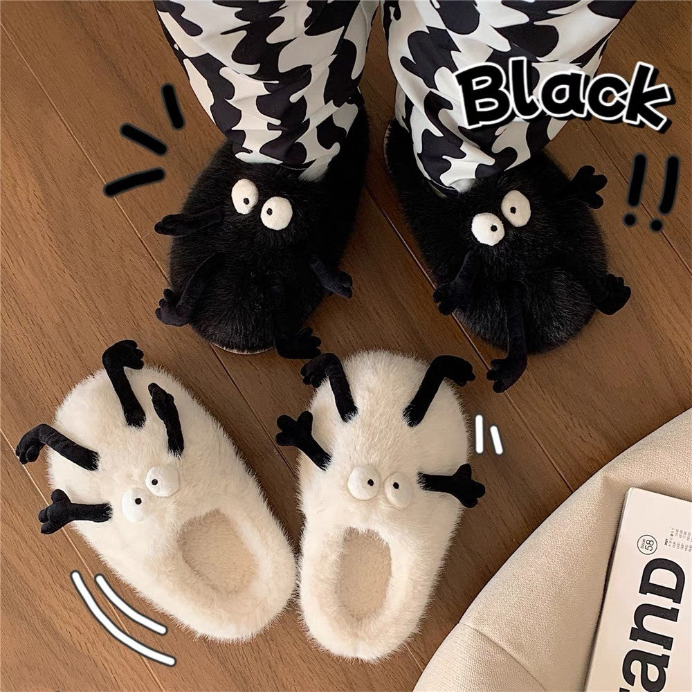 Soot Sprite Couple Plush Slippers