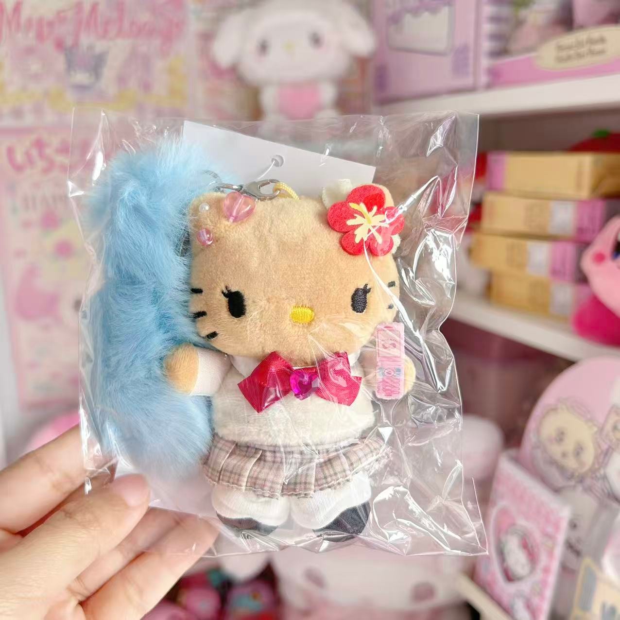 School Uniform Hello Kitty Plush Tail Mascot