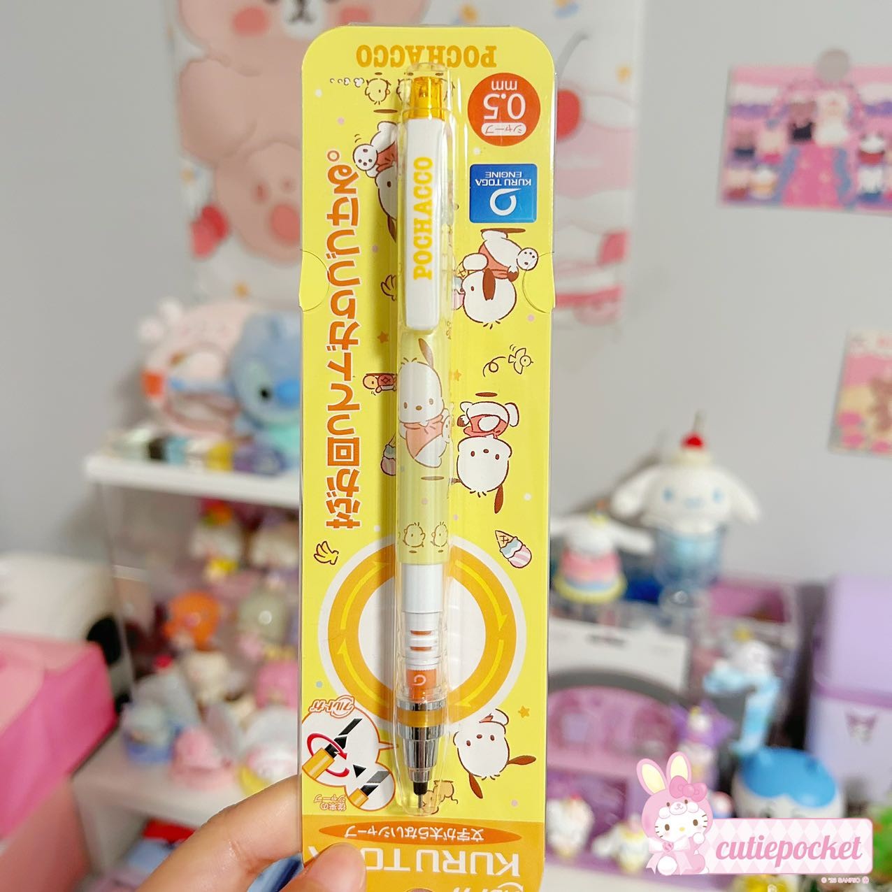 Sanrio X Mitsubishi KURUTOGA 0.5 Auto-Rotating Mechanical Pencil