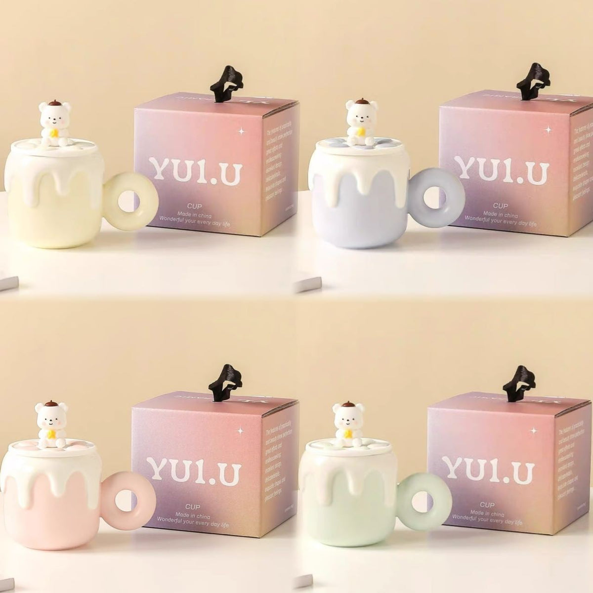 Cute Bear Mug Gift Box Set