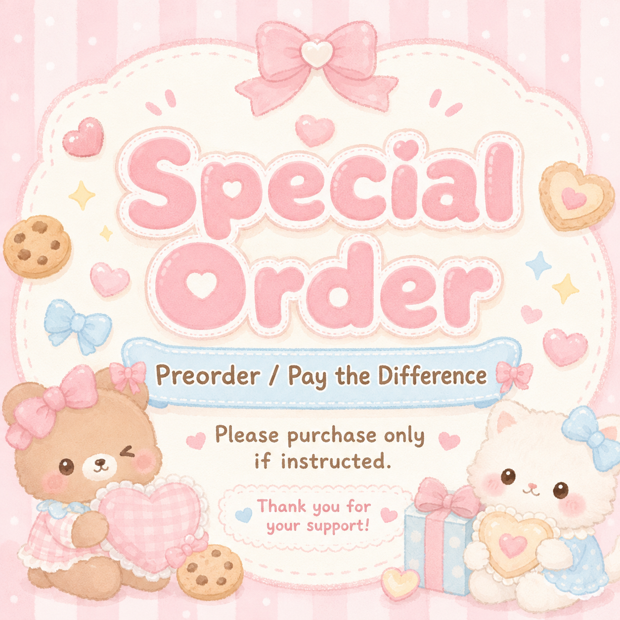 Custom Order / Balance Payment