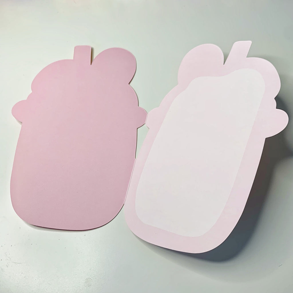 Kawaii Bunny Boba Tea Greeting Card