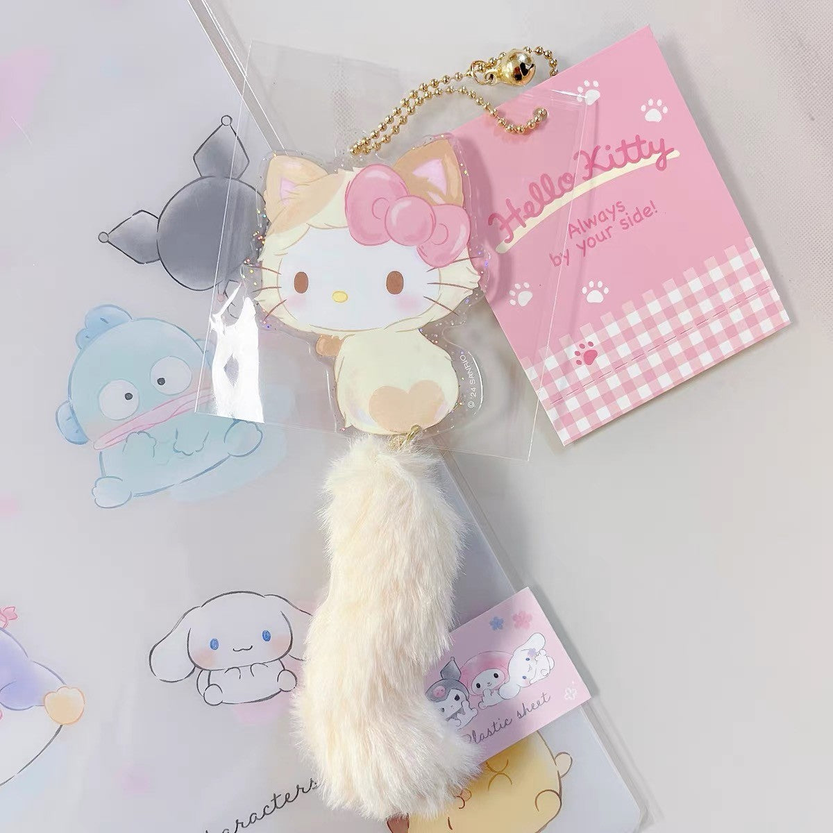 Sanrio Cat Tail Plush Mascot