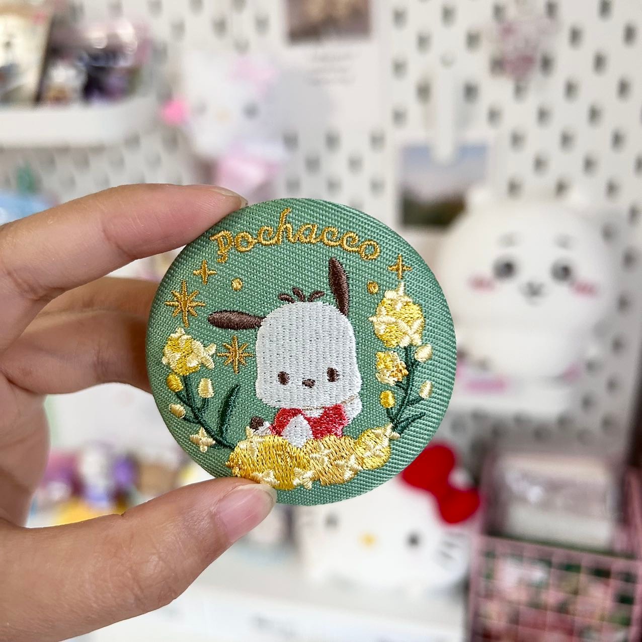 Sanrio Characters Embroidered Pin Badge Blind Pack
