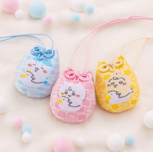 Chiikawa Baby omamori-style character charms