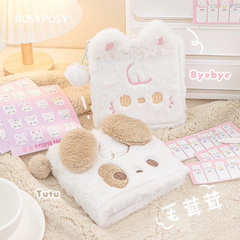 RosyPosy Plush Binder Notebook