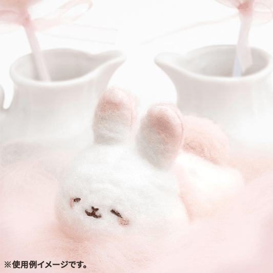 San-X Cotton Candy Bunny Lying Down Beanbag Plush