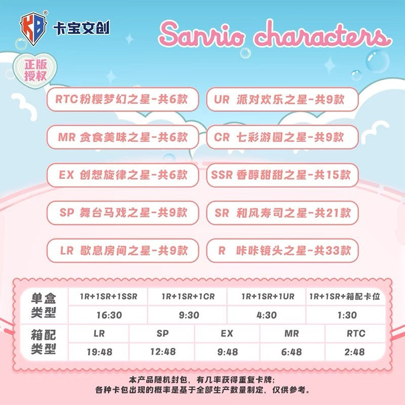 Sanrio Characters Shining Star Mini Card Blind Pack