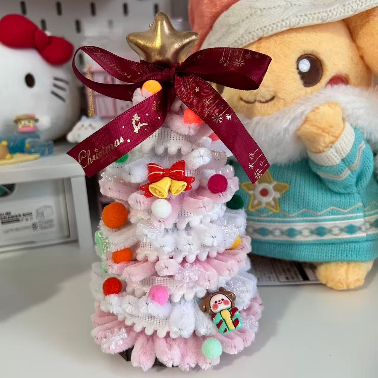 Pipe Cleaner Christmas Tree Figure 20cm
