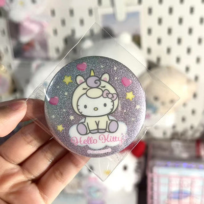 Sanrio NIC Mermaid Fine Glitter Pin Badge Blind Box