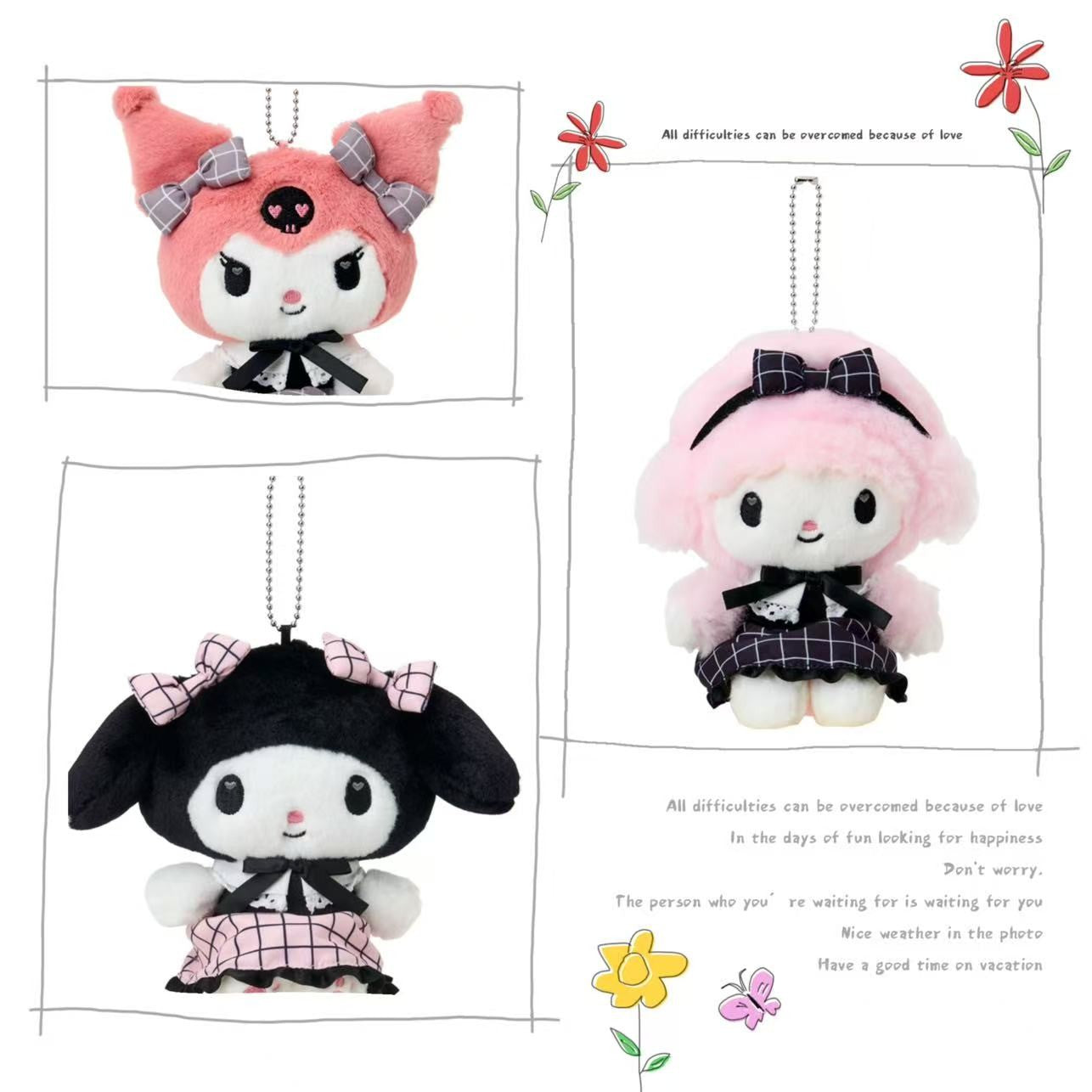 Sanrio Plaid Skirt Plush Mascot