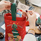Christmas Shooting Star Canvas Tote Bag