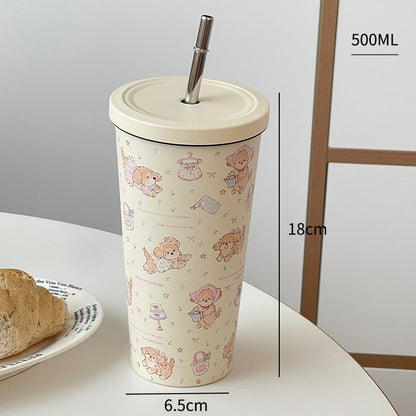Cute Puppy Insulated Bottle