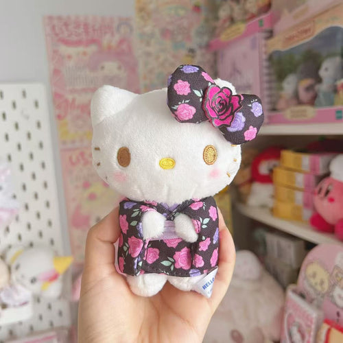 Purple Awayuki Kimono Hello Kitty