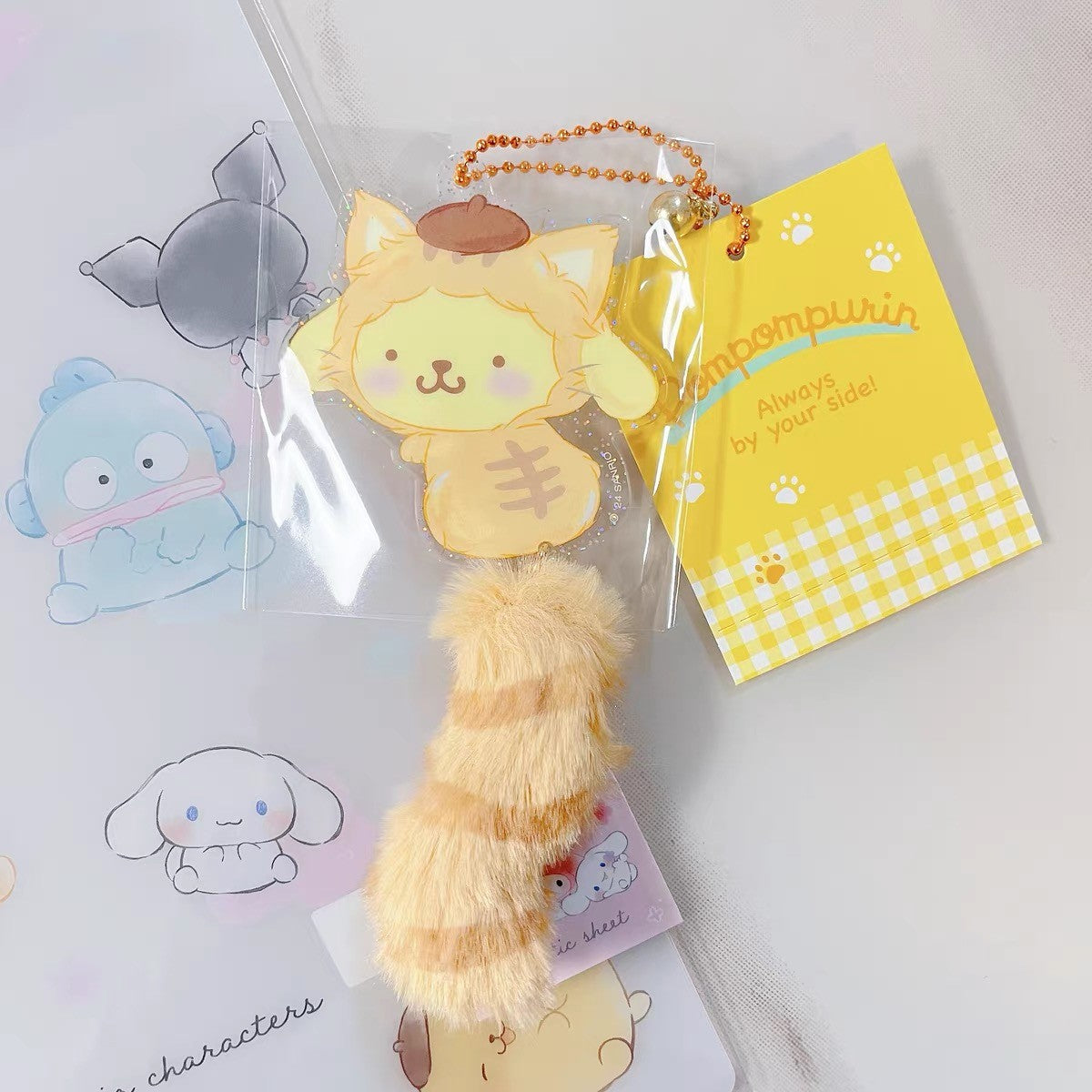 Sanrio Cat Tail Plush Mascot