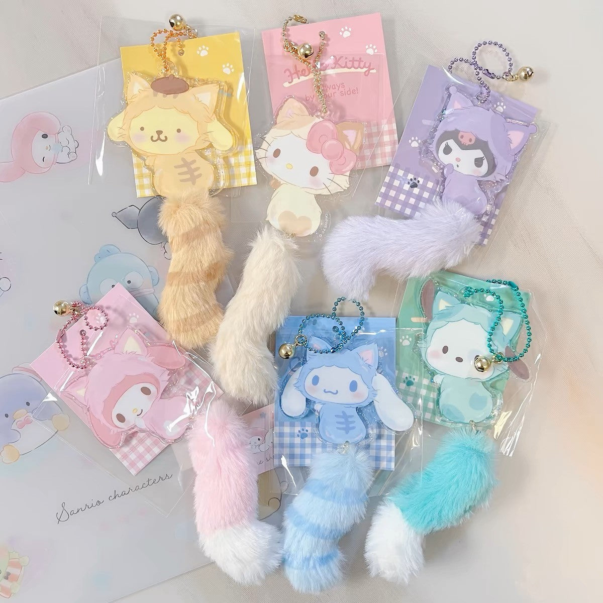 Sanrio Cat Tail Plush Mascot