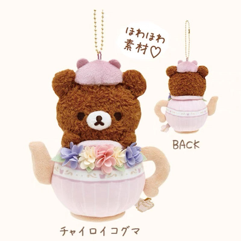 Rilakkuma Flower Afternoon Tea Series Mascot Plush