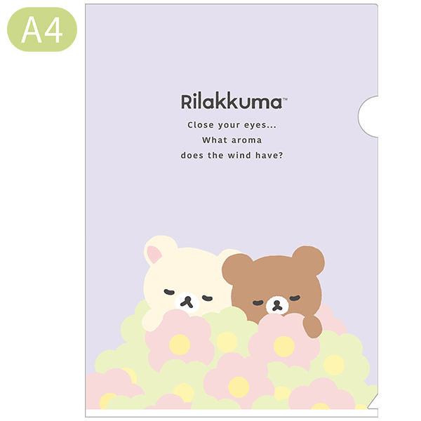 Rilakkuma Flower A4 File Folder