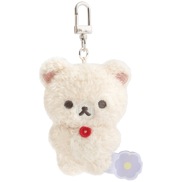 Rilakkuma Plush Flower Mini Keychain