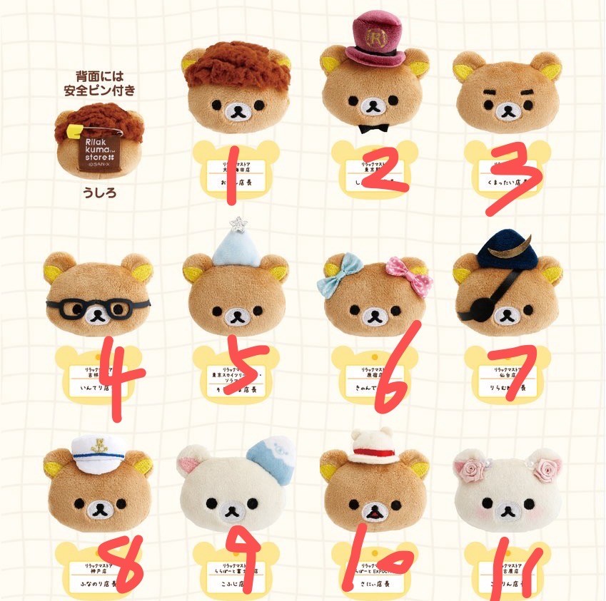 Rilakkuma Store Manager Pin Badge