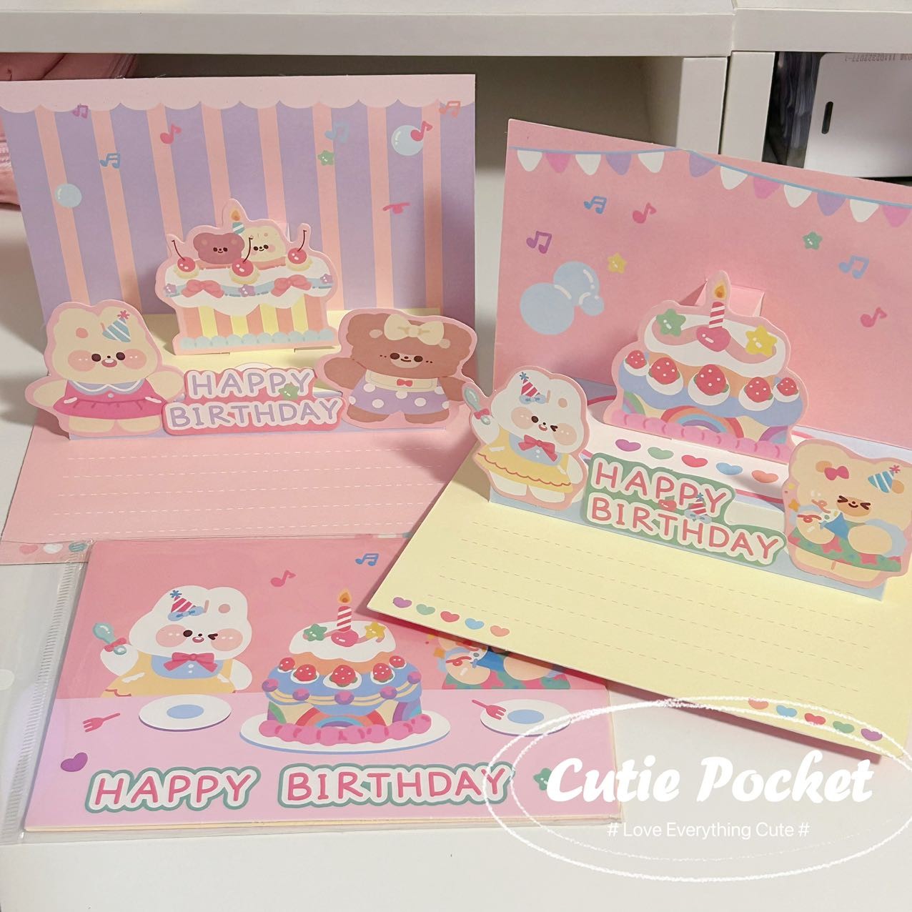 Cute 3D Pop-Up Birthday Card