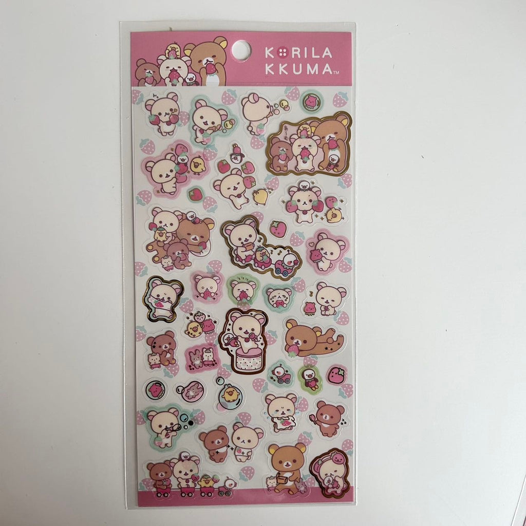 Rilakkuma Strawberry Sticker